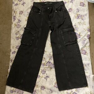 Old Navy Kids Black Cargo Jeans